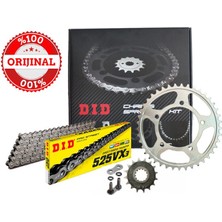 DID SUZUKİ GSX 650F ZİNCİR DİŞLİ SETİ (2008-2014) X-RİNGLİ ZİNCİR (ÇELİK RENK)