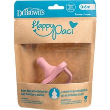 Dr Browns Happypaci Silikon Emzik Tekli Paket 6+ Ay Pembe
