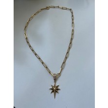 Reyhan Uçar Kuyumculuk 14 Ayar Ataç Yıldız Kolye 10.50 Gram