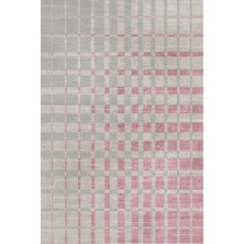 Dekoratif Salon Mutfak Koridor Halısı Modern Pembe 4017