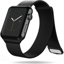 Raptic Watch 10 46MM Uyumlu Metal Hasır Kordon Hybrid Serisi Siyah