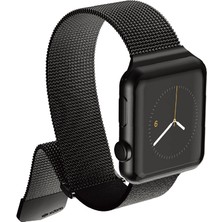 Raptic Watch 10 46MM Uyumlu Metal Hasır Kordon Hybrid Serisi Siyah