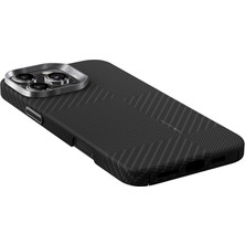 iPhone 16 Pro Kılıf Magsafe Uyumlu 600D Raptic Aramid Fiber Croxx Mondrian Serisi Kapak Siyah