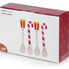 Home Ekru Yılbaşı Temalı Seramik Kaşıklık Seti 4 Parça
