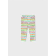 Mayoral Yazlık Kız Çocuk Baskılı Tayt- Neon Yeşil