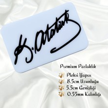 Keyf'ince Shopping Kemal Atatürk İmzası Vidalı Universal Pleksi Panjur Arması Oto Arma Araba Arma Oto Logo Araba Logo