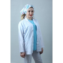 Özelsa Kadın Klasik Yaka Kısa Doktor Önlük, Doktor Ceket, Hemşire, Eczacı, Öğretmen, Laborant Önlüğü