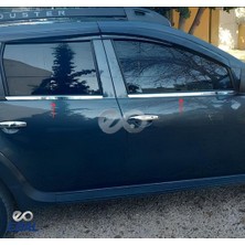 Ebal Oto Dacia Duster Krom Cam Çıtası 4 Prç.  2010-2017 Paslanmaz Çelik