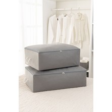 Rek Home 2'li Baskılı Baza Altı Yastık Yorgan Kazak Hurcu