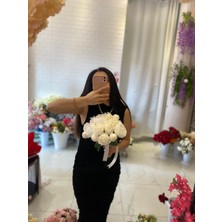 Gelin Buketi Gelin Çiçeği El Buketi Yapay Şakayık Çiçek