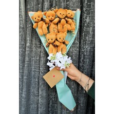 Bright Hediye Teddy Love Buketi Peluş Ayıcık Kadınlar Günü Doğum Günü Hediye Buketi