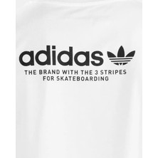 adidas Sb 4.0 Erkek Pamuklu Beyaz T-Shirt