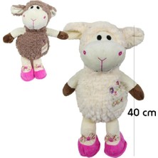 40 cm Peluş Kuzu Uyku Arkadaşı - Sevimli Kuzu Oyuncak, Çocuklar Için Yumuşak ve Rahat Uyku Arkadaşı