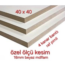 Tekno Trust 40 x 40 Dolap İçi Mdf Raf Özel Kesim