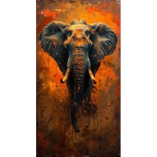 Loxodonta Africana Kanvas Tablo