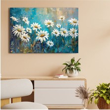 Papatyalar Kanvas Tablo