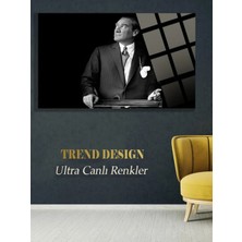 Taulart Atatürk 4mm Kırılmaz Temperli Yüksek Çözünürlüklü Cam Tablo