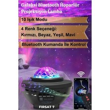 Fırsat 7 Galaxy Uzay Istasyonu Bluetooth Hoparlör Projektör Gece Lambası Lazer Işık ve Parti LED Disko Topu