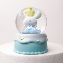 Sanrio Cinnamoroll  Işıklı Kar Küresi  Işıklı Kar Küresi Ev Ofis Dekor Biblo Obje 9 cm