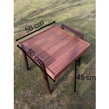 Birayse Ahşap 50 x 50 Orta Sehpa