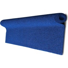 Mavi Kaymaz Taban Halı Kıvırcık Paspas 14 mm Kırmızı Su Emici Iş Yeri Apartman Kaymaz Kıvırcık Paspas