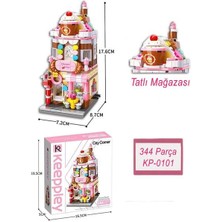 Keeppley City Corner C0101 Honey Sweet Dessert House Tatlı Evi Mağazası Hediyelik Dekorasyon Yapı Blokları Oyuncak Seti