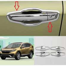 Honda Cr-V Uyumlu 2018 Sonrası Dış Kapı Kolu Iç Kaplama Abs(Plastik) Krom