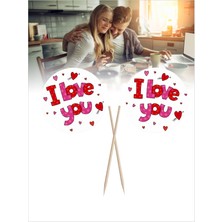 Home BAYRAK KÜRDAN I Love You Yazısı Baskılı Servis Kürdanı