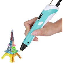3D Pen Üç Boyutlu Yazıcı Kalem Printer 3 Renk Filament 3D Çizim Kalemi Çizim 3D Yazıcı