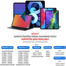Novstrap Apple iPad Mini 6 ile Uyumlu Dokunmatik Tablet Kalemi 2. Nesil Smart Pencil Stylus Manyetik Şarj Avuç Içi Reddi