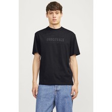 Jack & Jones Jorfrederıksberg Tee Ss Crew Neck Noos Siyah