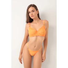 Janus Neon Turuncu Bralet Sütyen Takım
