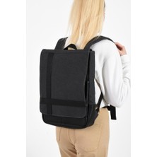Baginn Kadın Sırt Çantası 35*22 cm Kanvas Kumaş Laptop Bölmeli Business Sırt Çantası Okul Çantası Mega Bag
