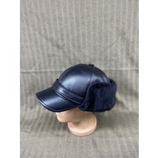 Fast Style Deri Kürk Pilot Şapka