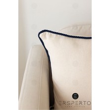 Ersperto Pamuklu Keten Sade Kırlent Kılıfı 1 Adet 43 x 43 cm