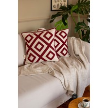 Ersperto Dekoratif Tek'li Keten Kırlent Kılıfı Yastık Kılıfı 43 x 43 cm  1 Adet