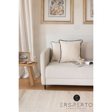Ersperto Pamuklu Keten Sade Kırlent Kılıfı 1 Adet 43 x 43 cm