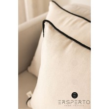 Ersperto Pamuklu Keten Sade Kırlent Kılıfı 1 Adet 43 x 43 cm