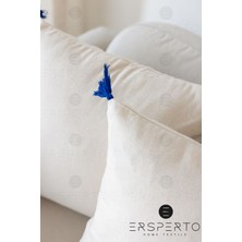 Ersperto Otantica Püsküllü Keten Dekoratif Kırlent Kılıfı Yastık Kılıfı 1 Adet 43 x 43 cm