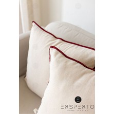 Ersperto Pamuklu Keten Sade Kırlent Kılıfı 1 Adet 43 x 43 cm