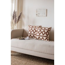 Ersperto Dekoratif Keten Kırlent Kılıfı Yastık Kılıfı 43 x 43 cm  1 Adet