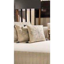 Ersperto Buldan Nakışlı Kırlent Kılıfı 1 Adet 43 x 43 cm