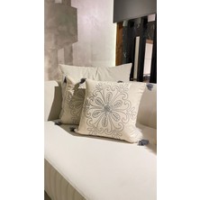 Ersperto Buldan Nakışlı Kırlent Kılıfı 1 Adet 43 x 43 cm