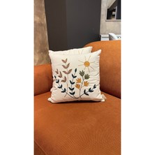 Ersperto Bahar Esintisi Nakışlı Kırlent Kılıfı 1 Adet 43 x 43 cm