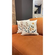 Ersperto Bahar Esintisi Nakışlı Kırlent Kılıfı 1 Adet 43 x 43 cm