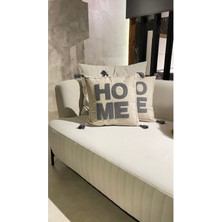 Ersperto Home Serisi Punch Panç Nakışlı Kırlent Kılıfı 1 Adet 43 x 43 cm