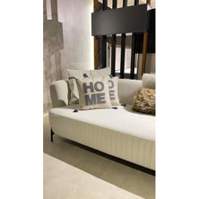 Ersperto Home Serisi Punch Panç Nakışlı Kırlent Kılıfı 1 Adet 43 x 43 cm