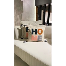 Ersperto Home Serisi Punch Panç Nakışlı Kırlent Kılıfı 1 Adet 43 x 43 cm