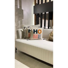 Ersperto Home Serisi Punch Panç Nakışlı Kırlent Kılıfı 1 Adet 43 x 43 cm