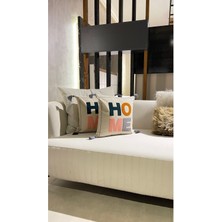 Ersperto Home Serisi Punch Panç Nakışlı Kırlent Kılıfı 1 Adet 43 x 43 cm